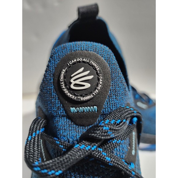 Under Armour UA Charged Curry Spikeless Golf Shoes Sz 9.5 Blue/Black 3025072-001 main image 10